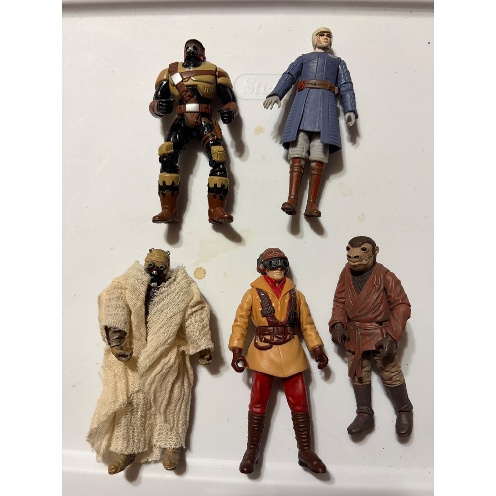 Kenner Star Wars Action Figure Lot Unisex 3.75in Multicolor Excellent 5 Figures